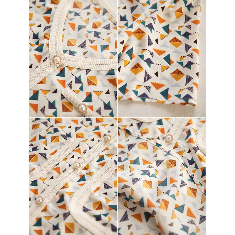 Đầm Ngắn Tay Cổ Chữ V Dáng Rộng In Họa Tiết Hoa Phong Cách Hàn Quốc Thanh Lịch Thời Trang Mùa Hè 2023 Cho Nữ 40KG-90KG