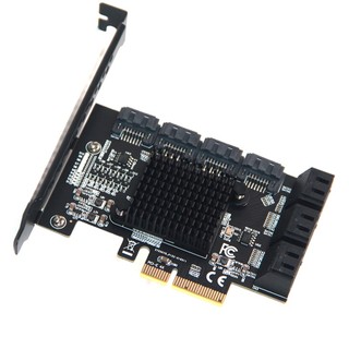 Chi a mining riser 10 cổng pcie sata card pci express sata controller pcie to sata3 expansion card pci e x4 sata 3 6gbps asm1166