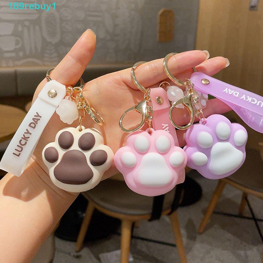 Rebuy1 Móc Chìa Khóa Xe Hơi / Balo Đi Học Bằng Silica Gel Độc Đáo Thời Trang Phong Cách Hàn Quốc Cho Nữ