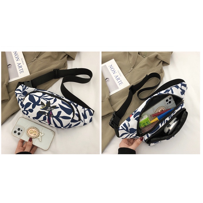 Túi Đeo Hông ADIDAS8066 Chất Liệu Da PU Thời Trang Cho Nam