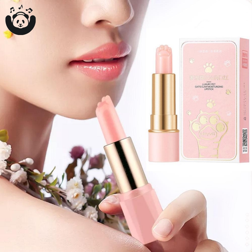 Son Môi Dưỡng Ẩm Lâu Trôi Màu Sắc Tự Nhiên Thiết Kế Vỏ Hình Mèo Dễ Thương