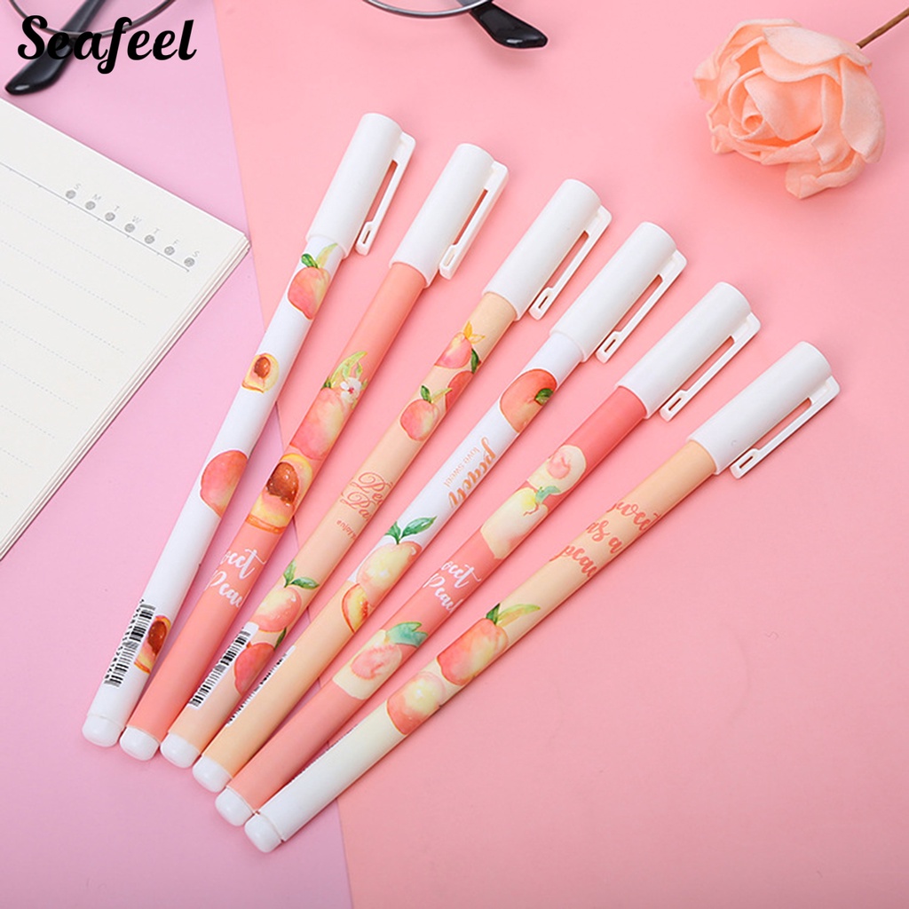 Set 10 Bút Mực Gel Chống Trượt Họa Tiết Hoạt Hình Dễ Thương Dành Cho Các Bé