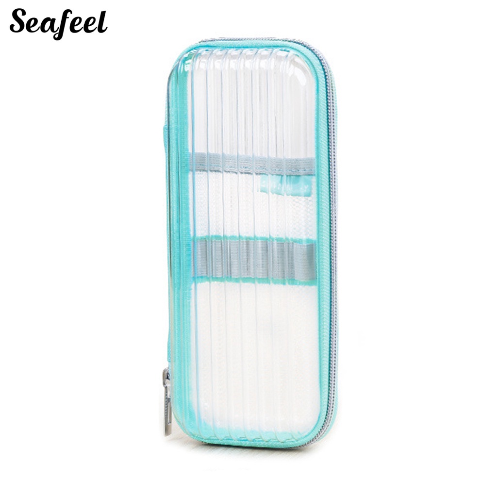 Túi Đựng Bút Vỏ Cứng Trong Suốt Sức Chứa Lớn Dành Cho Học Sinh