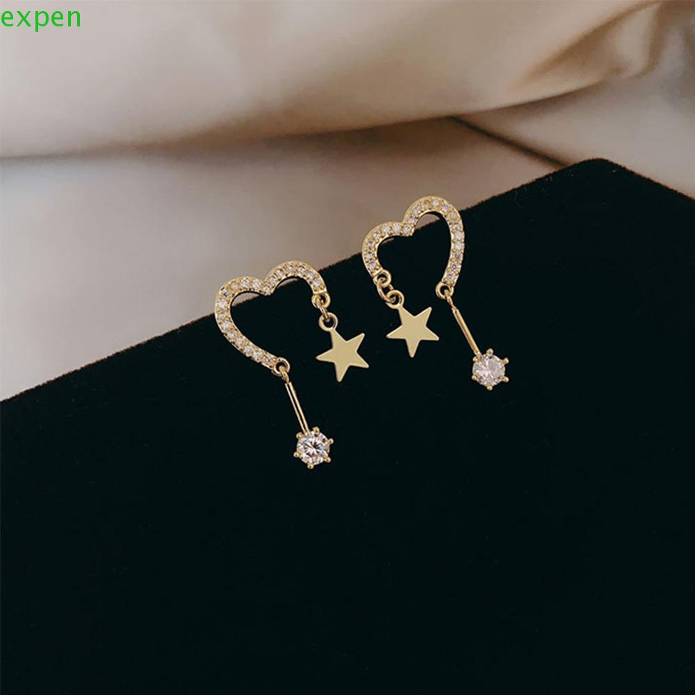 EXPEN Bông Tai Ngôi Sao / Trái Tim Ngọt Ngào Cho Nữ