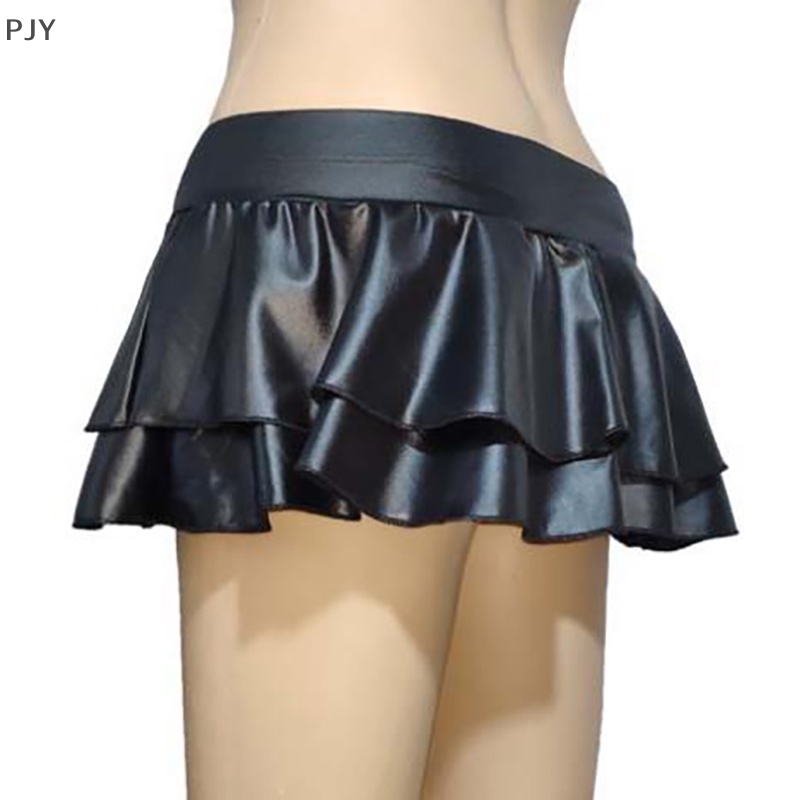 Pjy Chân Váy Ngắn Xếp Ly Màu Trơn Gợi Cảm Thời Trang Đường Phố Mùa Hè Mới Cho Nữ PJ