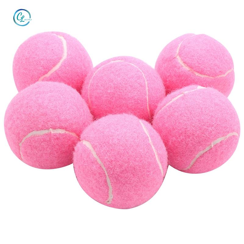 Bộ 6 Quả Bóng Tennis Đàn Hồi 66mm Chống Mòn Cho Người Mới Bắt Đầu