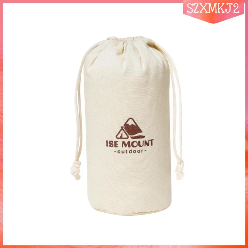 Túi Canvas Dây Rút 9cmx21cm Đựng Ly Nước Tiện Dụng Khi Đi Cắm Trại