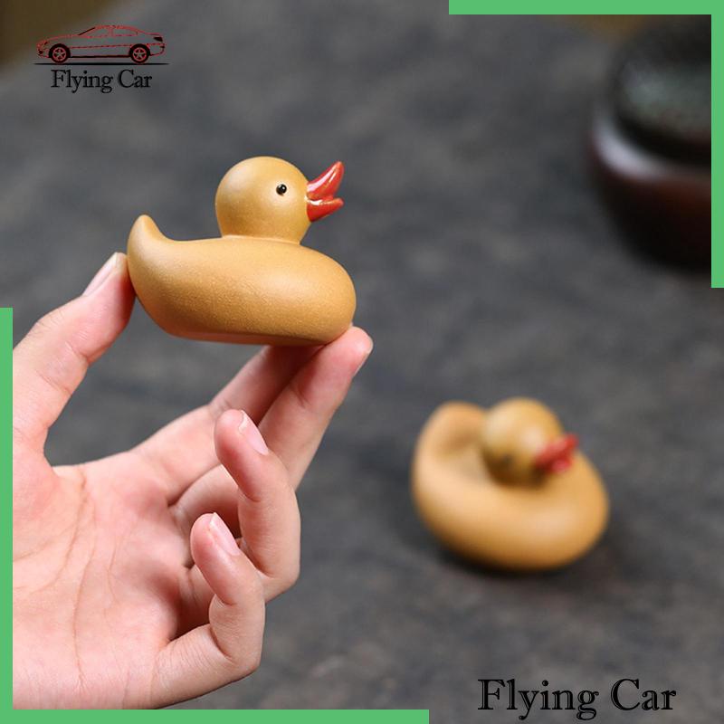 Tượng Vịt Đất Sét Thu Nhỏ Điêu Khắc Thú Cưng / Động Vật Trang Trí Tủ Chạn Khách Ngoài Trời