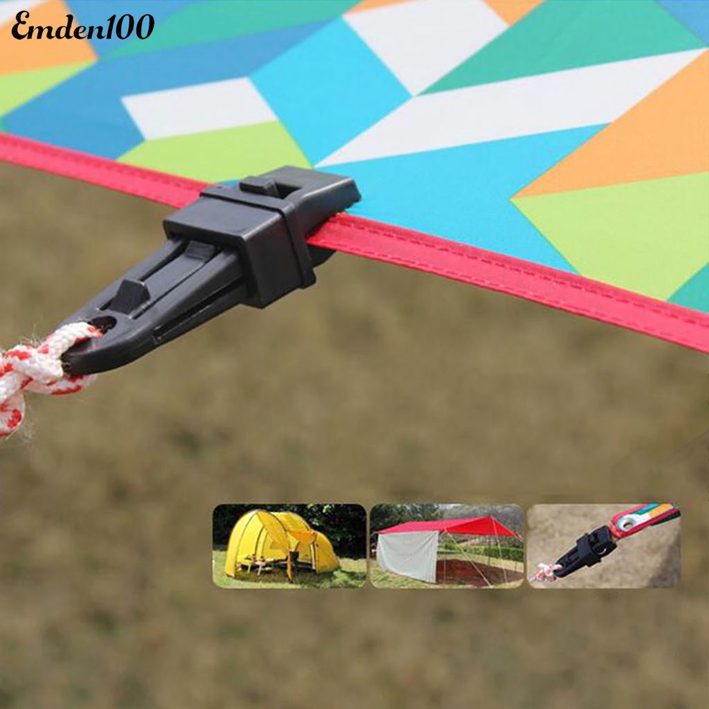 Kẹp Cố Định Lều Trại Chống Gió Bằng Nhựa PP Màu Sắc Trơn