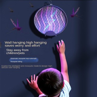 4 in 1 Bug Zapper Racket Foldable Electric Fly Swatter Rechargeable Fly Zapper