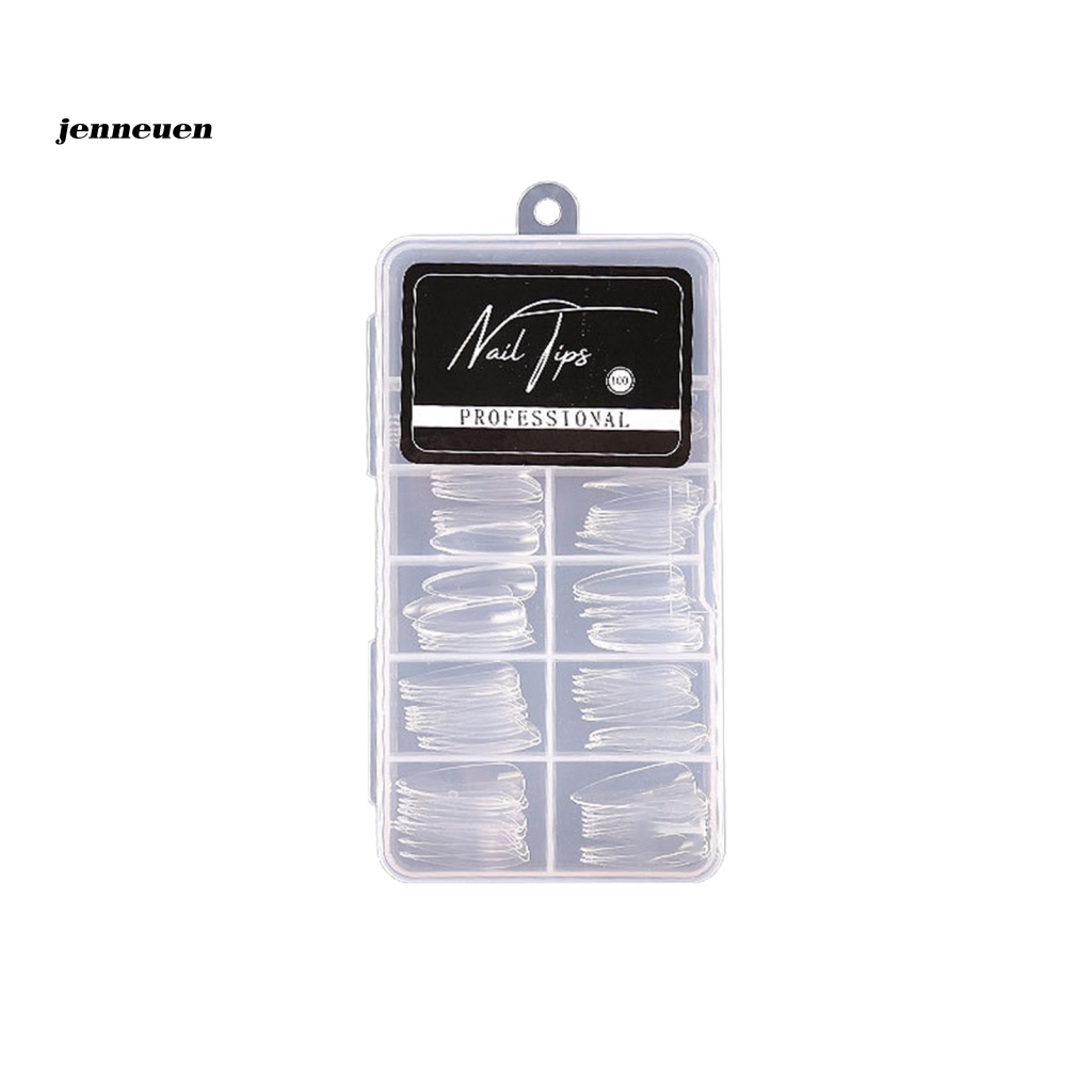 Bộ 100 Móng Tay Giả Điêu Khắc Che Phủ Toàn Diện Lâu Trôi