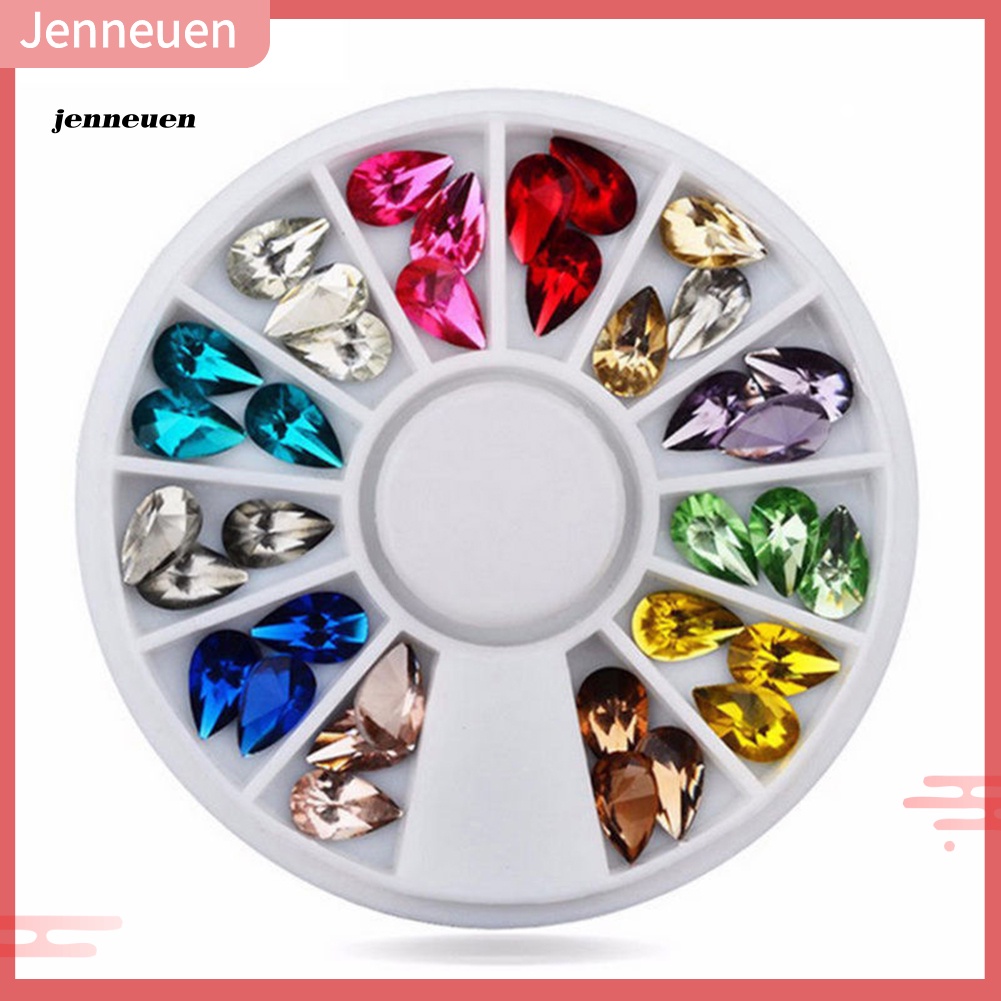 Khay Đựng Hạt Cườm 3D Hình Giọt Nước Nhiều Màu Sắc Trang Trí Móng Nghệ Thuật DIY