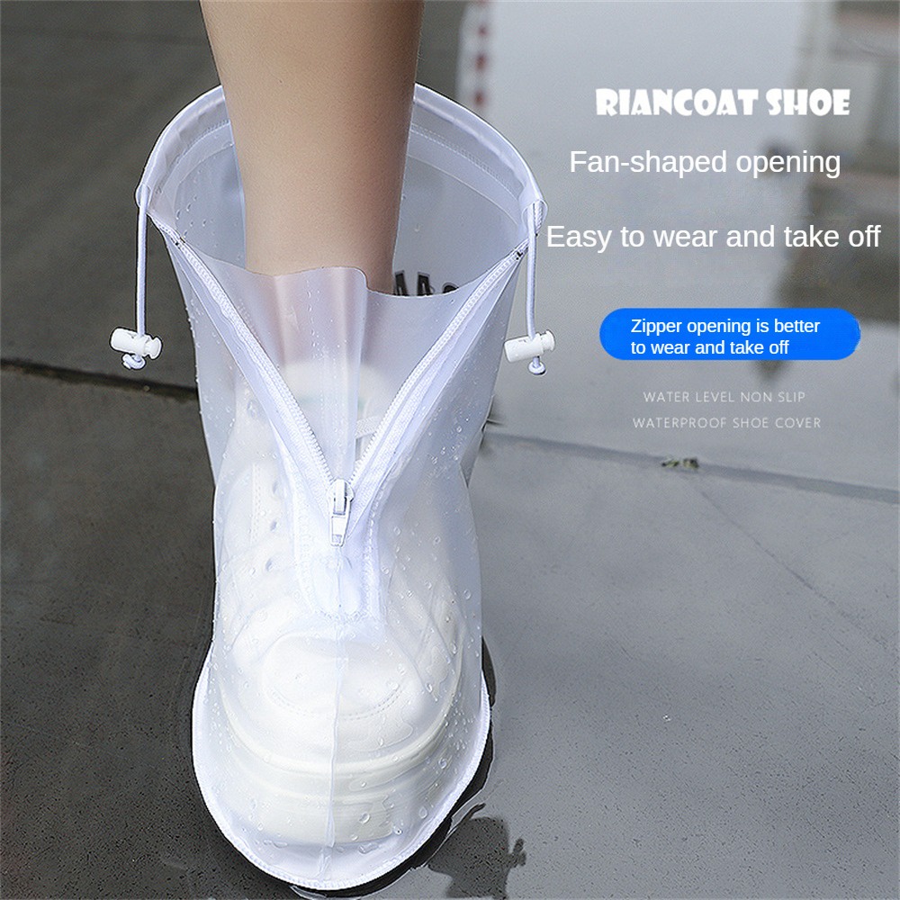 Vỏ Bọc Giày Đi Mưa Chống Trượt Chống Thấm Nước Tái Sử Dụng Tiện Lợi