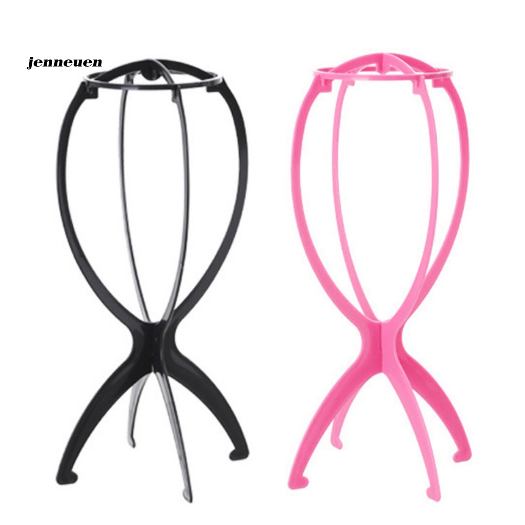 Giá Đỡ Tóc Giả Màu Trơn Dạng Gập Thanh Lịch Trong Nhà