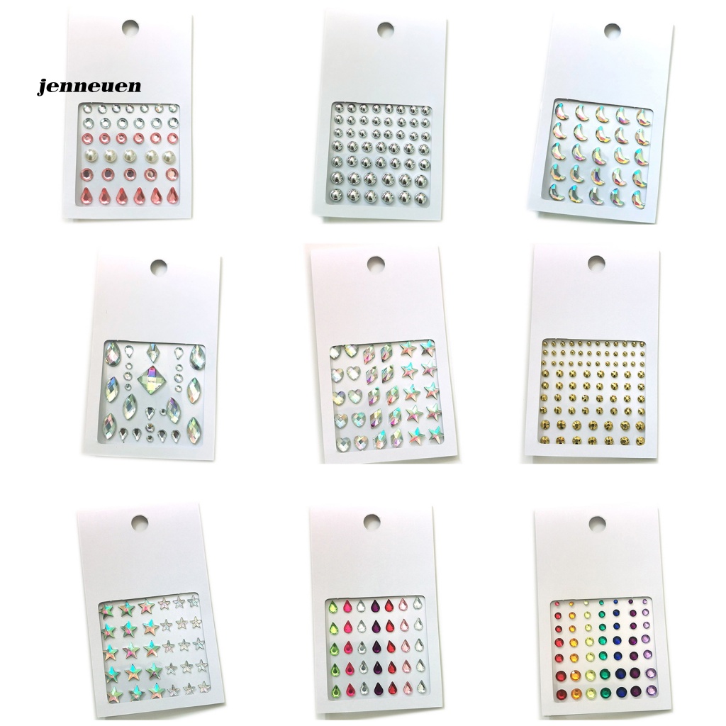 Jen Miếng Dán Mặt / Cơ Thể Bằng Acrylic Giả Ngọc Trai Không Phai Màu Cho Nữ