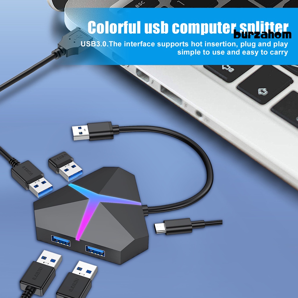 Bộ Chia 4 Cổng USB 3.0 5Gbps Tốc Độ Cao Chuyên Dụng Cho Laptop
