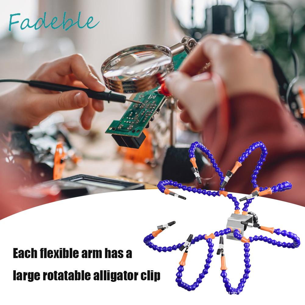 Phụ Kiện Hỗ Trợ Hàn Cầm Tay Linh Hoạt 8 Cánh Tay Cho PCB