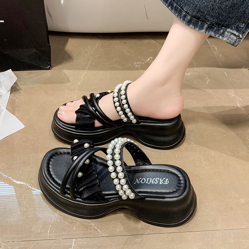 C＆S Dép sandal nữ dép quai hậu Mùa hè Kiểu Dáng Thời Trang phong cách Pháp Cho Nữ 230718