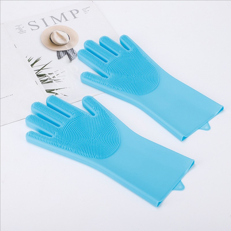Găng Tay Mát Xa Tắm Cho Thú Cưng Bằng silicone