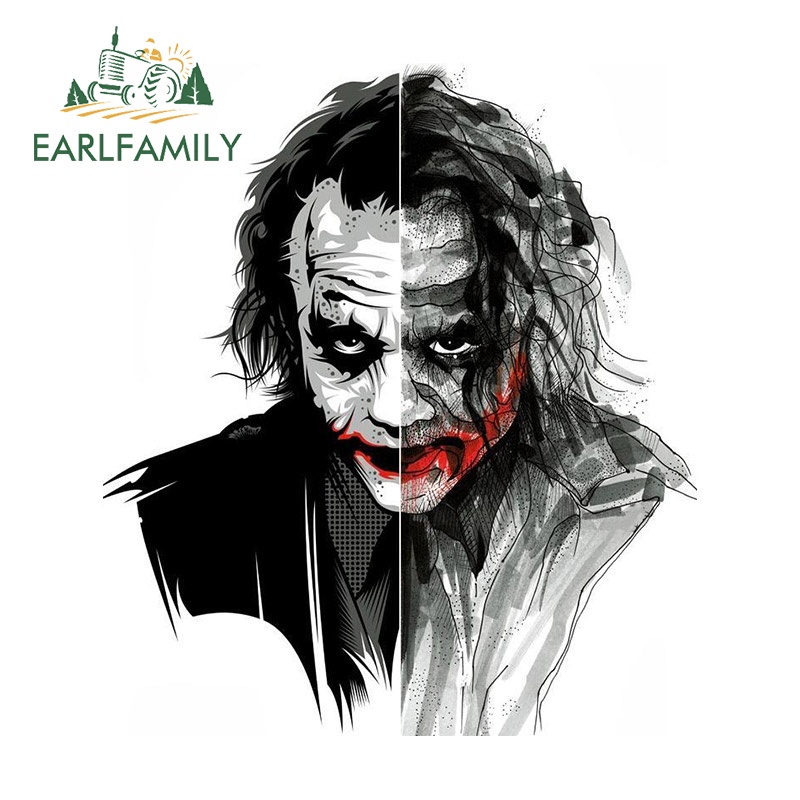 Đề Can Dán Trang Trí Xe Hơi / Xe Máy Chống Trầy Xước Kích Thước 13Cmx11.5Cm In Hình joker Độc Đáo