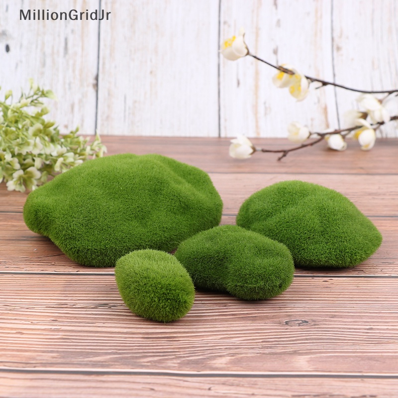 Set 4 Viên Đá Nhân Tạo MLG Dùng Trang Trí Tiểu Cảnh / Sân Vườn