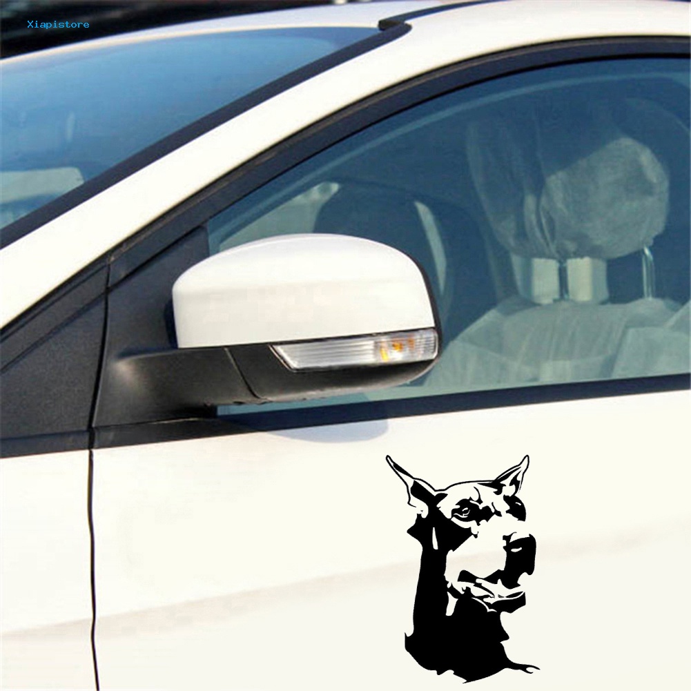 Miếng Dán Trang Trí Xe Hơi / Xe Máy Hình Chú Chó Doberman Độc Đáo