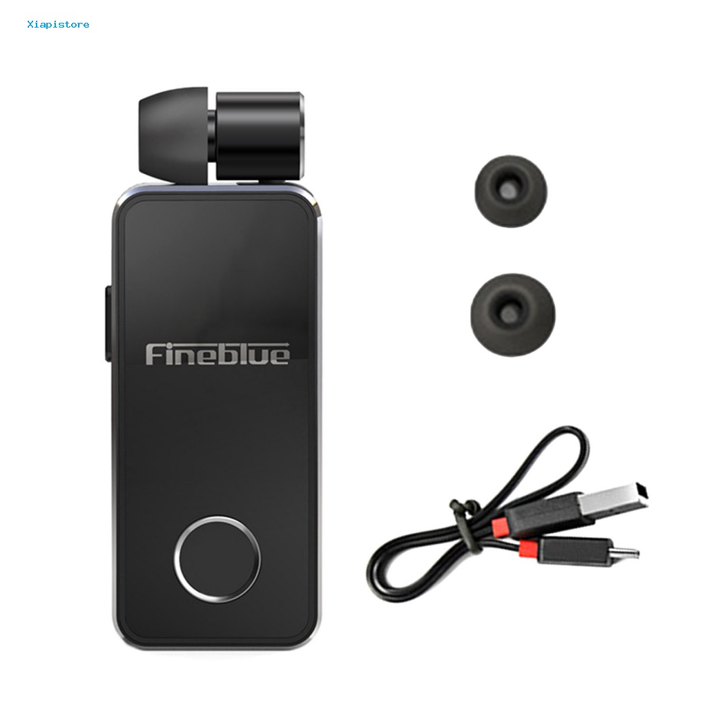 1 Tai Nghe Bluetooth Fineblue F2 Pro Thiết Kế Kẹp Thu Gọn Kèm Mic Rảnh Tay Chống Ồn Cho Doanh Nhân