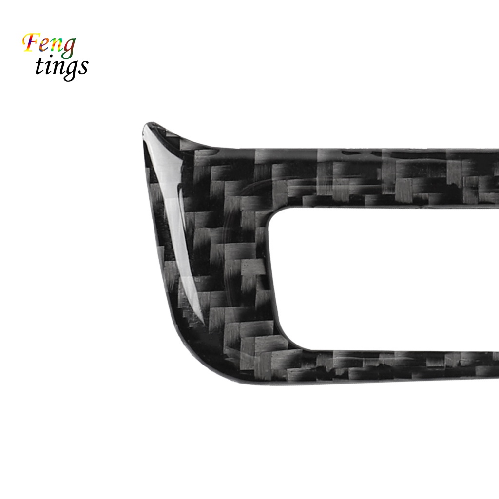 Khung Dán Bảo Vệ Bảng Điều Khiển Cần Gạt Số Tự Dính Họa Tiết Sợi Carbon Cho Audi A4 B8 A5 Q5 8R