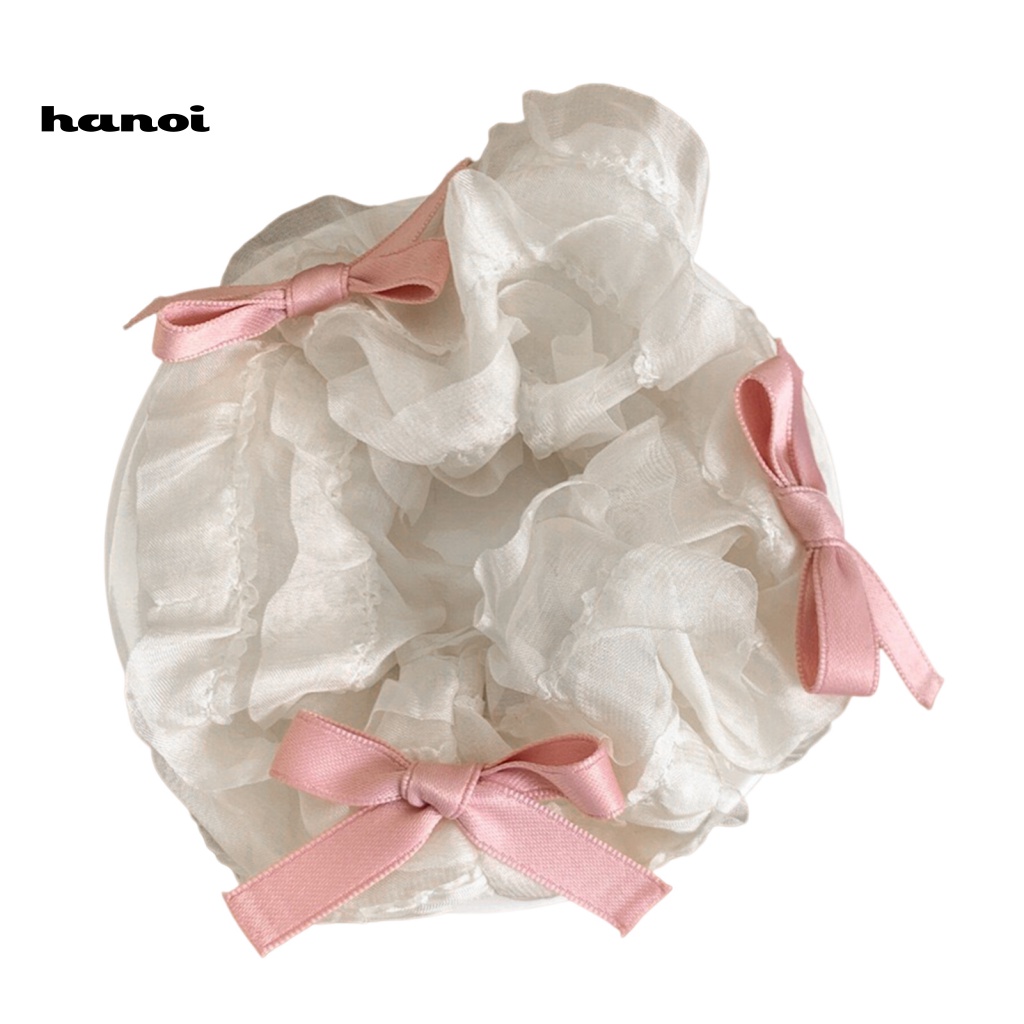 Dây Buộc Tóc Co Giãn Đính Nơ Xinh Xắn Cho Nữ