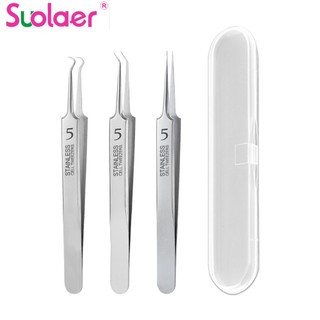 Suolaer Nhíp Lấy Nhân Mụn Đầu Đen Dạng Cong Thẳng