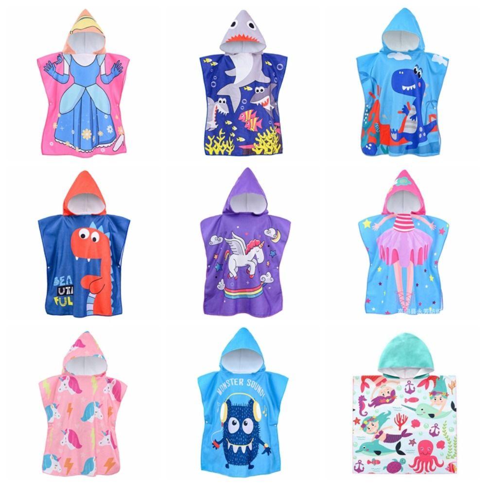 Khăn tắm MMULCK cotton mềm mại họa tiết khủng long đáng yêu cho bé