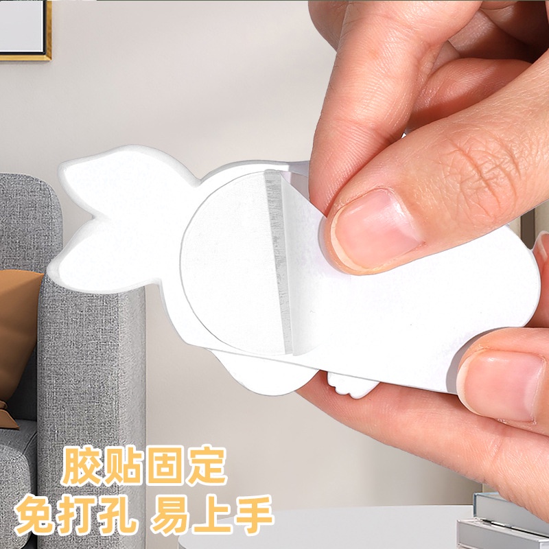 Miếng Dán Trang Trí Công Tắc Hình Thỏ Và Gạo Bằng Nhựa Resin Sáng Tạo