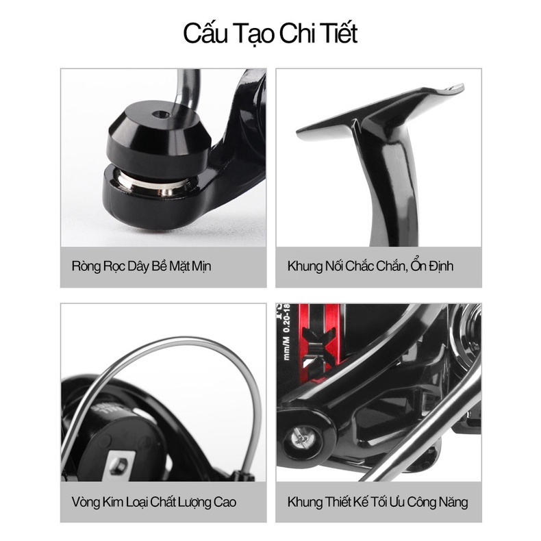 Máy Câu Cá Máy Đứng Duekio AC 💥 CHÍNH HÃNG 💥  máy câu Lure full kim loại, mẫu mới