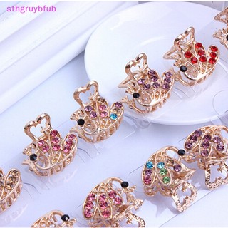 Kẹp Tóc Càng Cua Hình Hoa Đính Đá Pha Lê