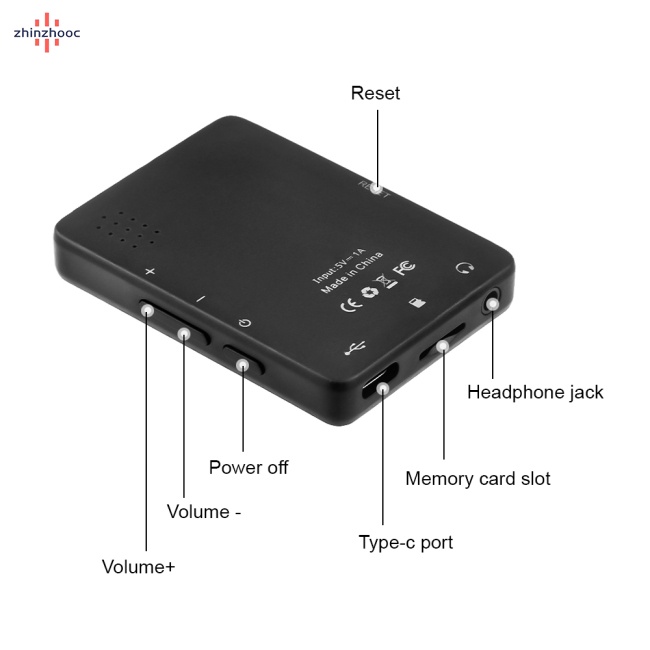 Máy Nghe Nhạc Mp3 Bluetooth 5.0 Màn Hình Cảm Ứng Di Động Thể Thao