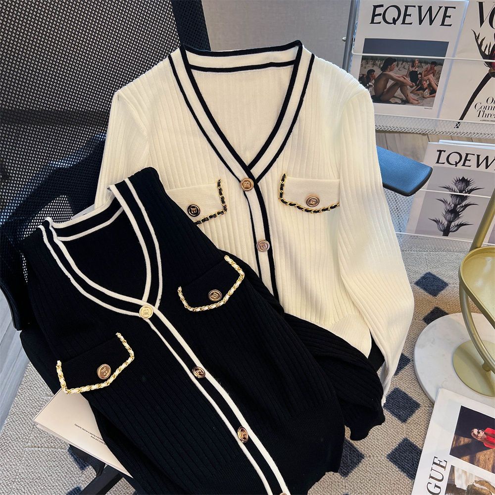 Áo Khoác Cardigan Cổ Chữ V Dáng Dài Phong Cách Thời Trang Mới 2023