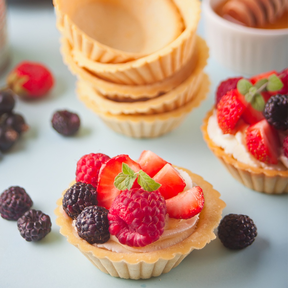 Khuôn Thép Carbon Làm Bánh Tart / Pizza / Cupcake / Cupcake Chống Dính Tiện Dụng DIY