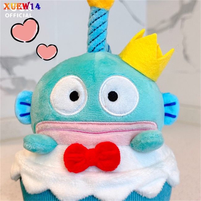 Ng birthday cake series búp bê sang trọng anime hangyodon plushie toy with birthday song đồ chơi sang trọng cho người hâm mộ quà tặng