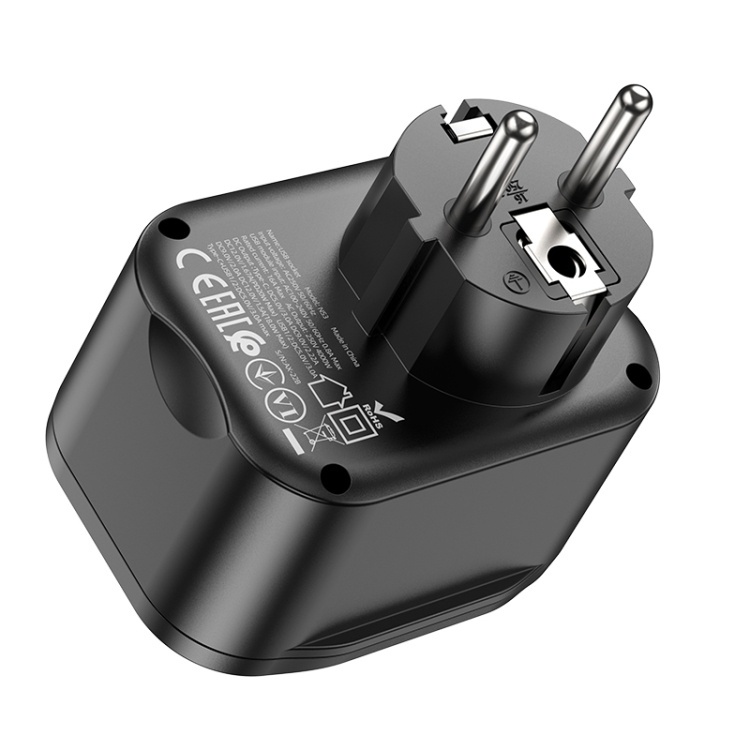 Cốc sạc du lịch đa năng bao gồm các cổng 1C+2A PD20W HOCO NS3