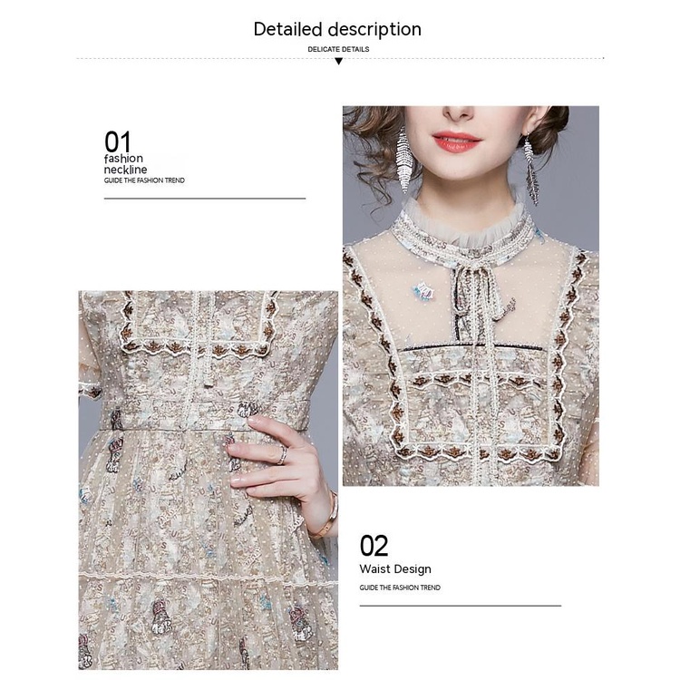 Đầm Maxi Phong Cách Retro 20237