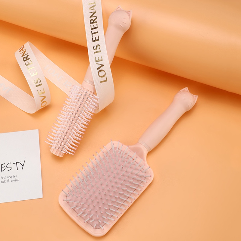 Lược Chải Tóc Massage Da Đầu Mini Tạo Kiểu Tóc Xoăn / Thẳng Cho Nữ CFH