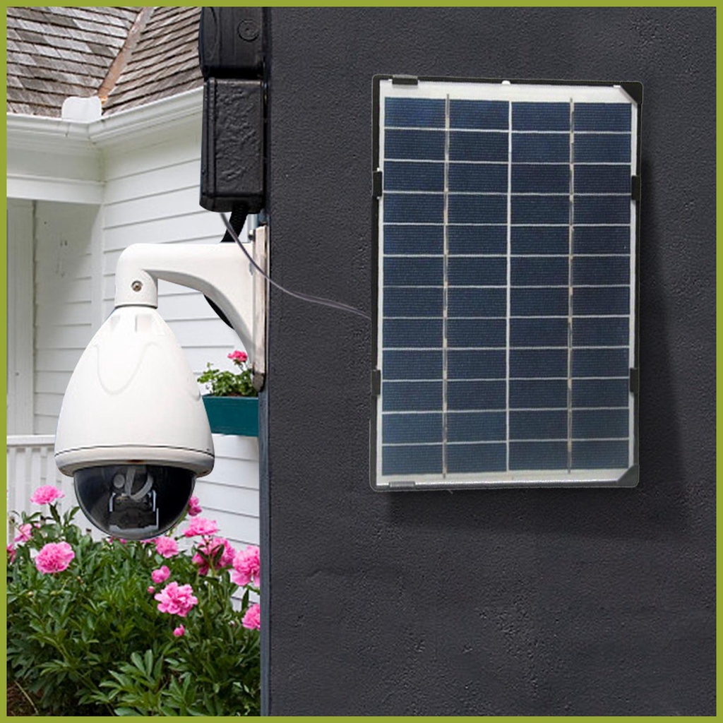 Tấm Pin Năng Lượng Mặt Trời 6W USB Dành Cho Camera An Ninh