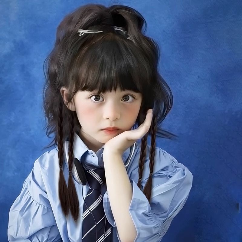 Tóc Giả Dài Xoăn Lọn To Dễ Thương Cho Bé Gái