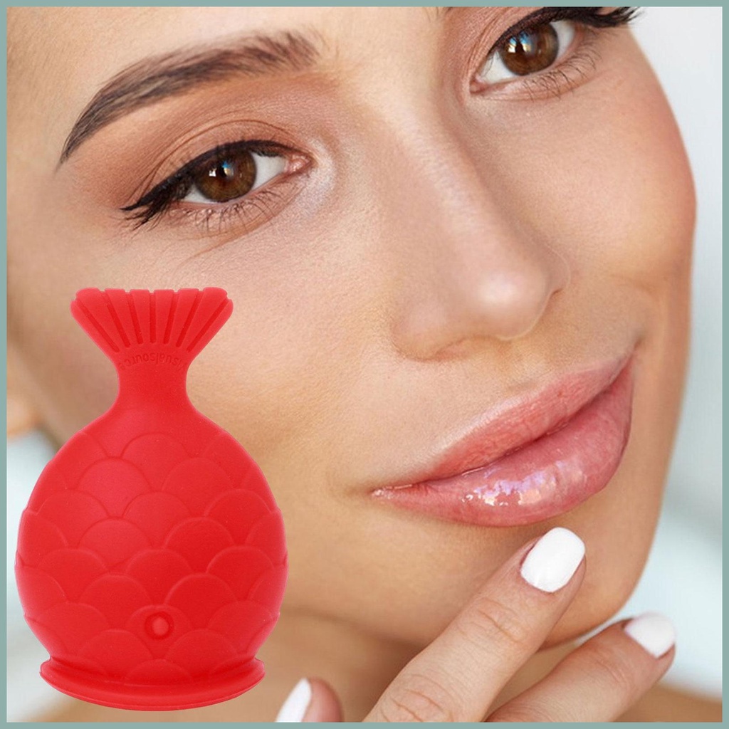 Dụng Cụ Bơm Môi Bằng Silicon Mềm Tự Nhiên Hình Con Cá
