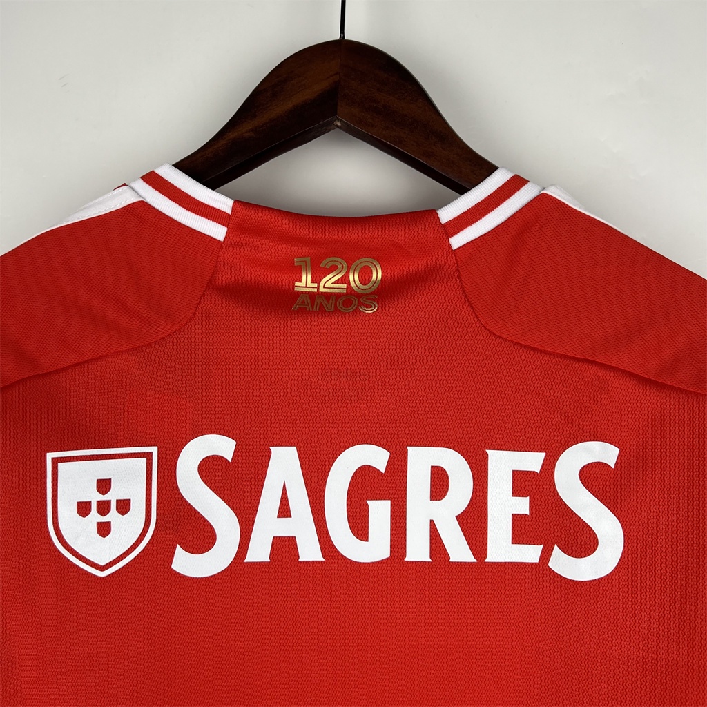 Áo Bóng Đá Câu Lạc Bộ Benfica Sân Nhà 23-24 Size S-4XL Cho Nam