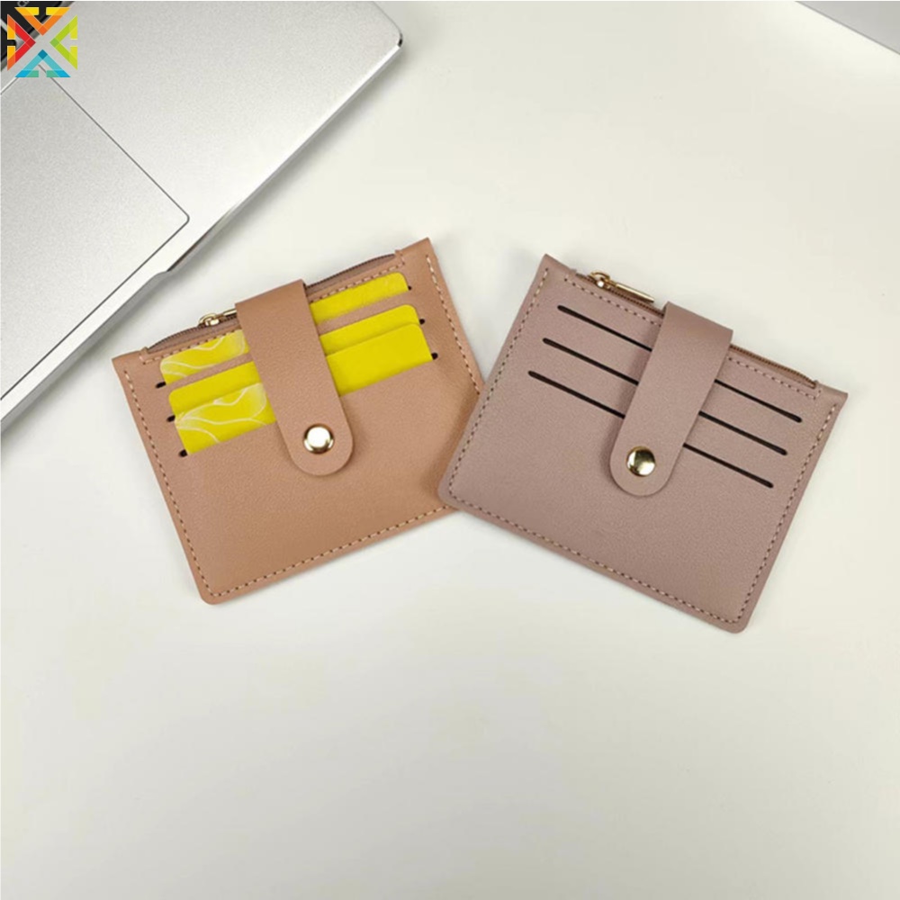 Ví Ngắn Đựng Thẻ / Bằng Lái Xe Có Khóa Kéo Họa Tiết Hoạt Hình One Piece