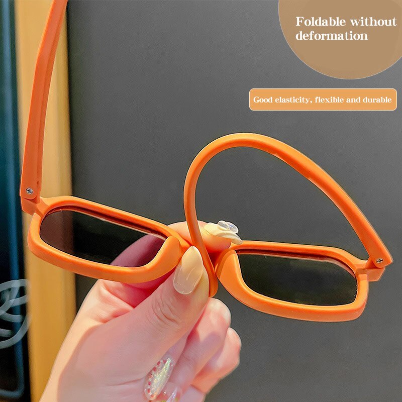 Kính Mát Chống Tia UV400 Gọng Silicon Thời Trang Cho Bé