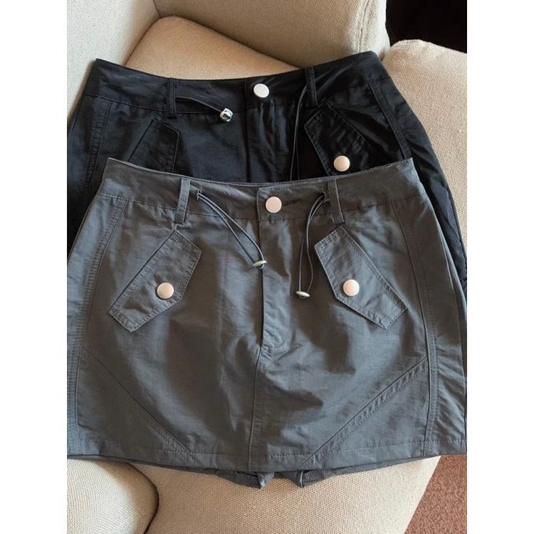 Chân Váy Chữ a Mini Lưng Cao Phong Cách Retro Thời Trang Mùa Hè 2023