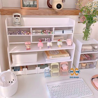 Kệ đựng đồ ZUOGUAN để bàn nhiều tầng cỡ nhỏ tiện dụng cho học sinh