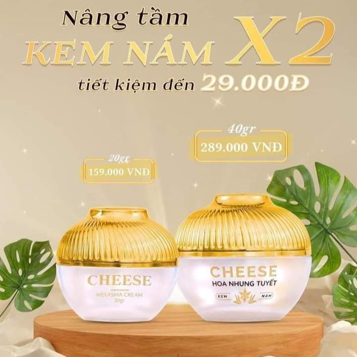 KEM FACE XOÁ MỜ THÂM NÁM SẠM DA HOA NHUNG TUYẾT LACHI CHEESE